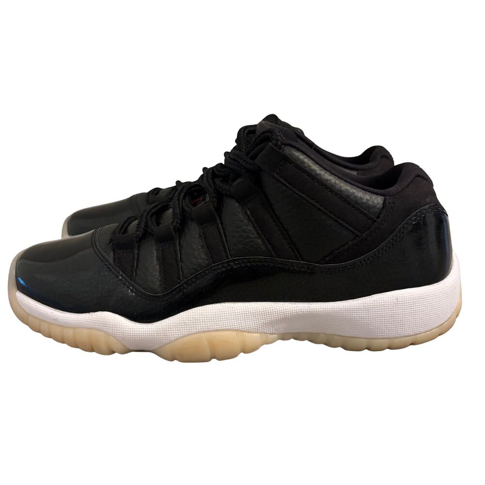 Air Jordan Retro 11 72-10 Sneakers Size 7Y Black Low GS 528896-001